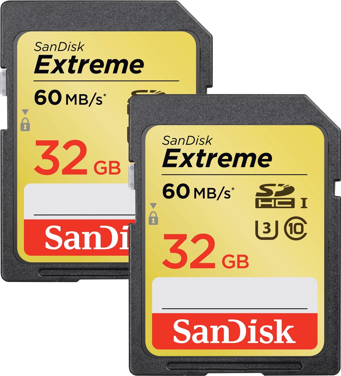 Afgekeurd flauw Phalanx Sandisk Extreme SD kaart 32 GB (Dubbelpak) | bol.com