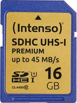 Intenso 3421470 flashgeheugen 16 GB SDHC UHS-I Klasse 10