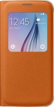 Samsung S View Cover Canvas voor Samsung Galaxy S6 - oranje