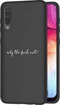 iMoshion Design voor de Samsung Galaxy A50 / A30s hoesje - Why The Fuck Not - Zwart
