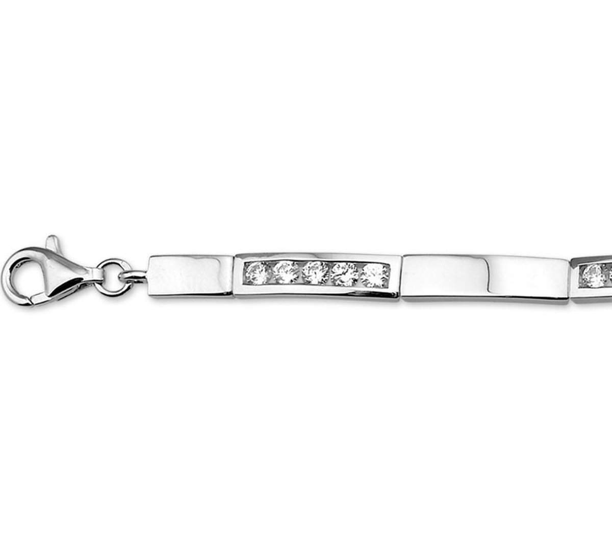 N-joy trendstyle zilveren dames armband 9101