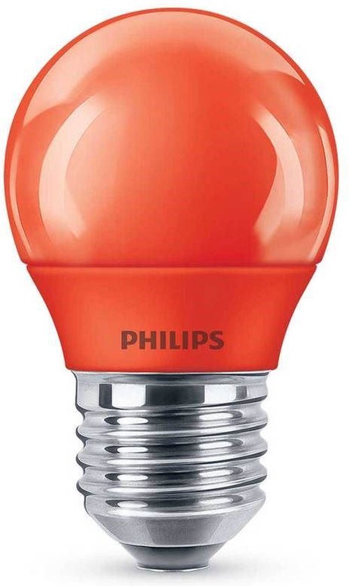 Facet band Gom Philips - LED lamp - E27 - 3,1W - Rood | bol.com