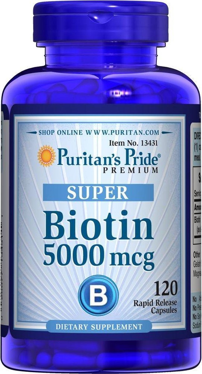 Puritan's Pride Biotin 5000 mcg - 120 capsules