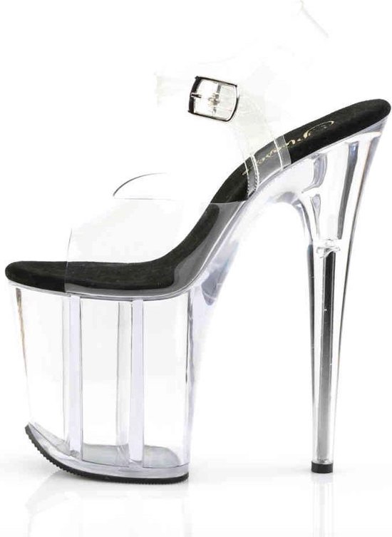 Sandale Pleaser avec bride à la cheville -37 Chaussures- FLAMINGO-808 US 7 Noir