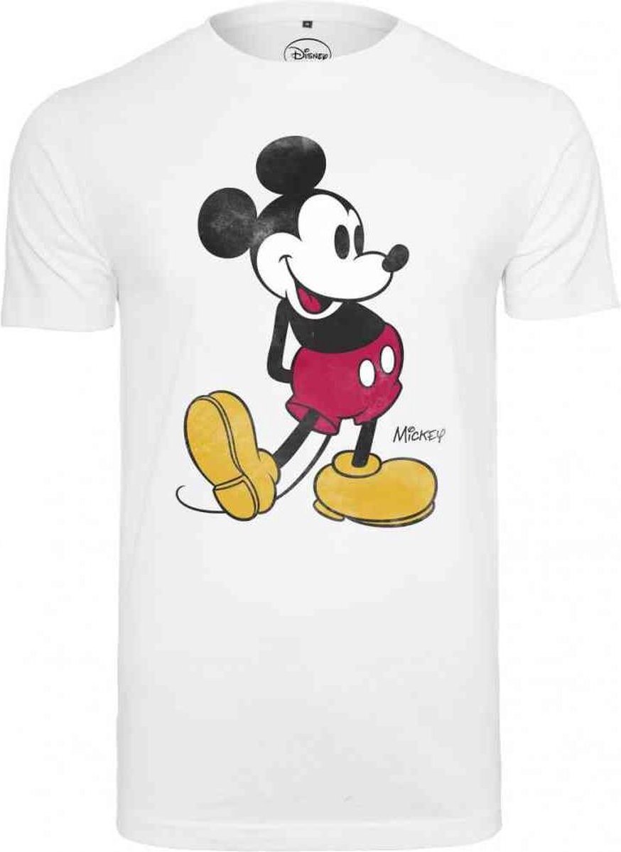 Merchcode Mickey Mouse Mickey Mouse Heren T-shirt 4XL Wit