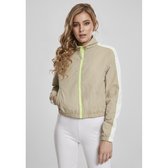 Urban Classics - Short Piped Trainings jacket - XS - Beige/Wit