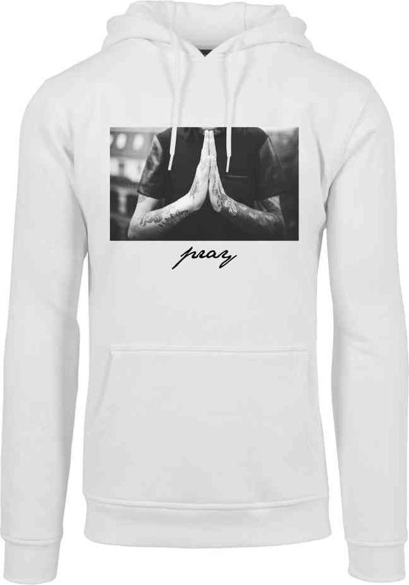 Mister Tee Pray Hoodie/trui 3XL Wit