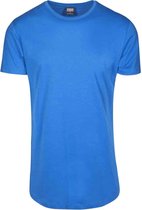 Urban Classics - Shaped Long Heren T-shirt - M - Blauw