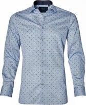 Nils Overhemd - Slilm Fit - Blauw - XXL