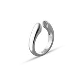 Quiges - 925 Zilver Eligo Ring  voor verwisselbaar 8 mm Bolletje - Maat 16 - NER02616