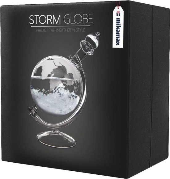 MikaMax Storm Globe – Stormglas – Barometer – Weerstation - Weervoorspeller  -... | bol.com