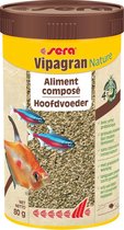 Sera Vipagran Nature - Hoofdvoeder van zacht granulaat met 4% insectenmeel - 250 ml