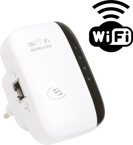 WiFi Versterker Stopcontact + GRATIS Internetkabel Draadloos of Ethernet WiFi |