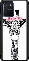 Samsung S10 Lite hoesje - Giraffe | Samsung Galaxy S10 Lite case | Hardcase backcover zwart