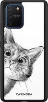 Samsung S10 Lite hoesje - Peekaboo | Samsung Galaxy S10 Lite case | Hardcase backcover zwart