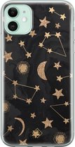 iPhone 11 hoesje siliconen - Counting the stars | Apple iPhone 11 case | TPU backcover transparant