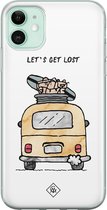 iPhone 11 hoesje siliconen - Let's get lost | Apple iPhone 11 case | TPU backcover transparant