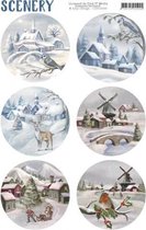 Mal Snij Topper - Scenery - Sneeuw Dorpen