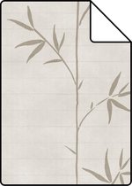 Proefstaal ESTAhome behang bamboe donker beige - 148726 - 26,5 x 21 cm