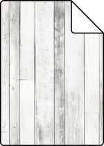 Proefstaal ESTAhome behangpapier sloophout grijs wit - 138816 - 26,5 x 21 cm