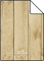 Proefstaal ESTAhome behang houtlook beige en bruin - 137744 - 26,5 x 21 cm