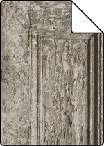 Proefstaal ESTAhome behang paneeldeuren taupe - 138210 - 26,5 x 21 cm