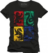 HARRY POTTER - T-Shirt Colored Houses (XXL)