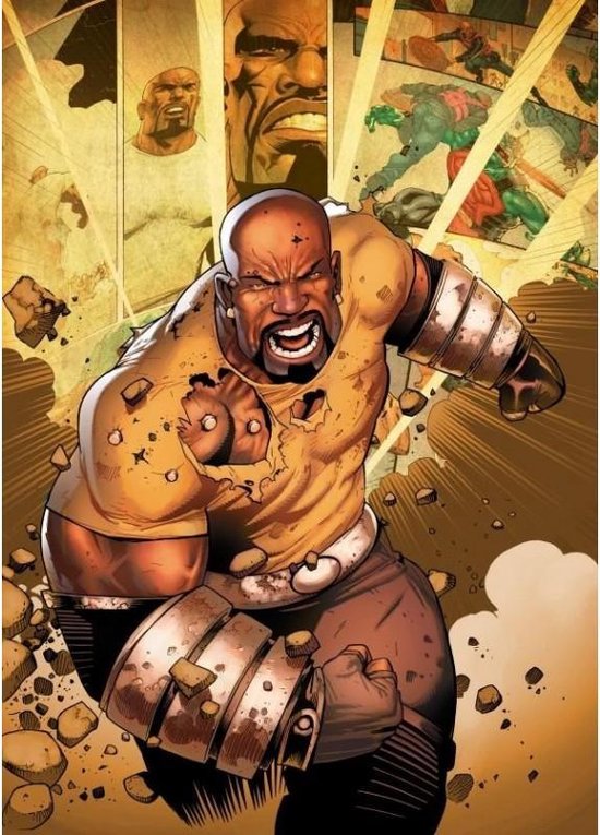 MARVEL ALL NEW - Magnetic Metal Poster 45x32 - Luke Cage