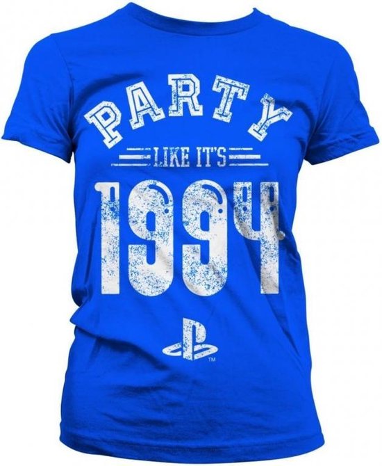 PLAYSTATION - T-Shirt Party Like It's 1994 - GIRL Blue (XXL)