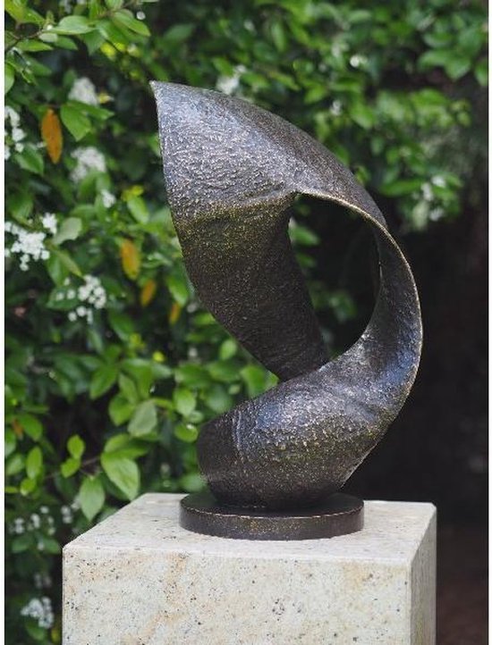 Tuinbeeld - bronzen beeld - Moderne sculptuur "Wave" - Bronzartes - 55 cm hoog bol.com