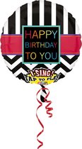 Amscan Folieballon Sing-a-tune 71 Cm Zwart/wit
