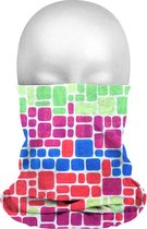 Multifunctionele morf sjaal gekleurde vakjes print voor volwassenen - Gezichts bedekkers - Maskers voor mond - Windvangers
