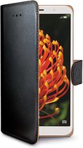 Celly - Huawei Y6 (2018) - Wally Bookcase Black - Openklap Hoesje Huawei Y6 - Huawei Case Black