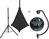 EUROLITE Discobal set met motor - discobol - spiegelbol -  50cm zwart met statief en statiefhoes black