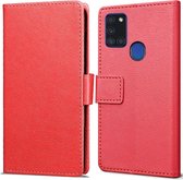 Book Wallet hoesje voor Samsung Galaxy A21s - rood