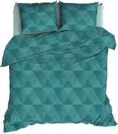 Satin d'Or Topic - Dekbedovertrek - Lits-jumeaux - 270x200/220 cm + 2 kussenslopen 60x70 cm - Teal