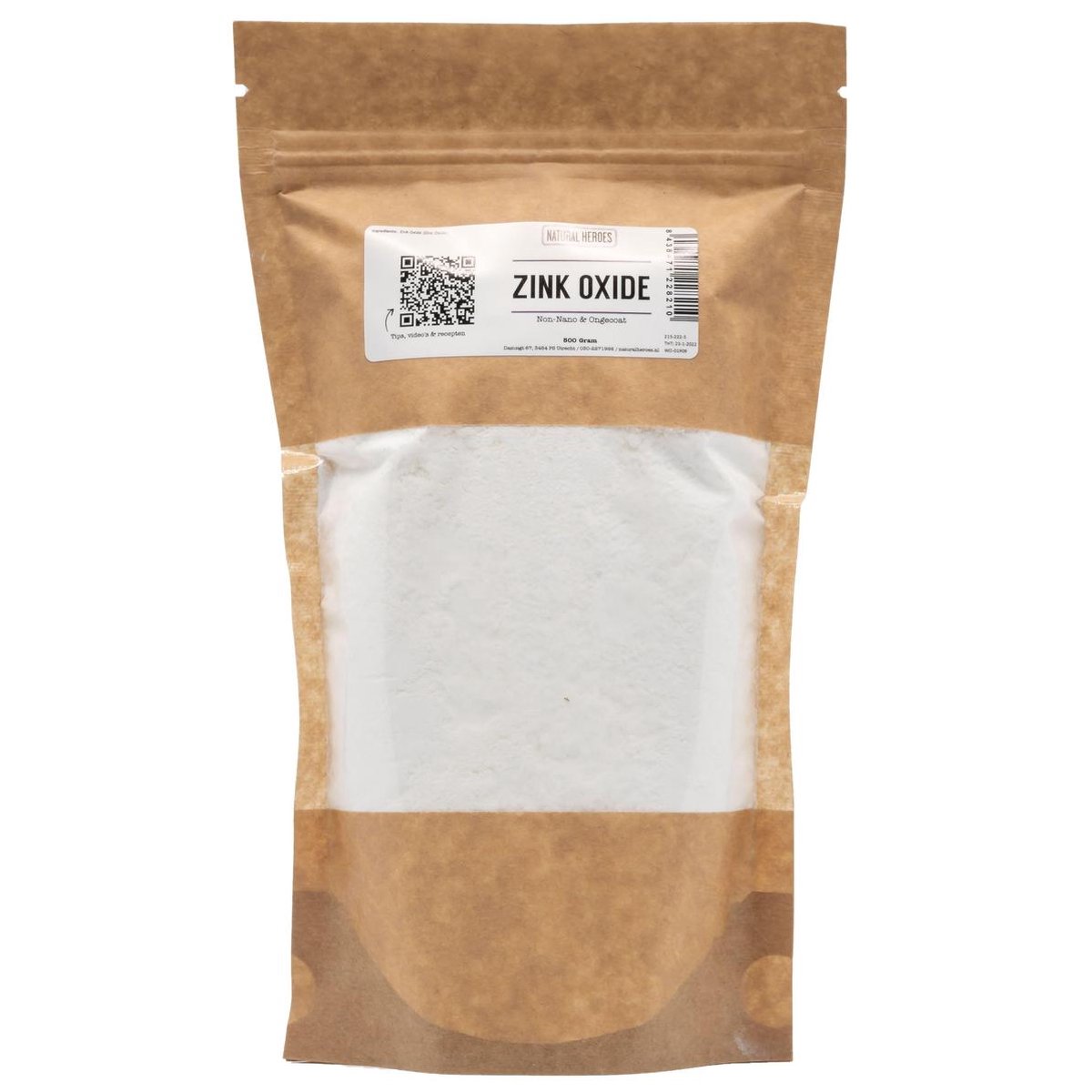 Zink Oxide (NonNano Ongecoat) 500 gram