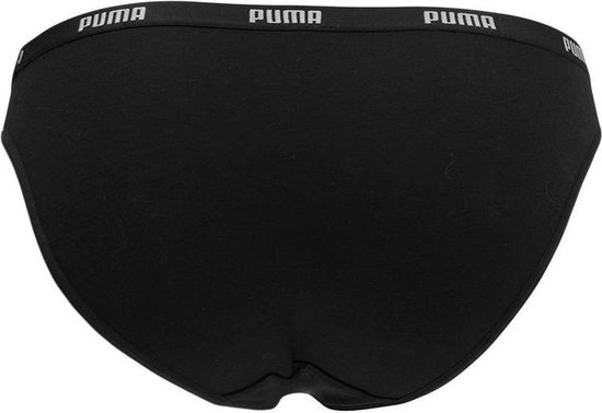 PUMA Iconic Bikini 2P Dames Slips - Zwart - Maat XL