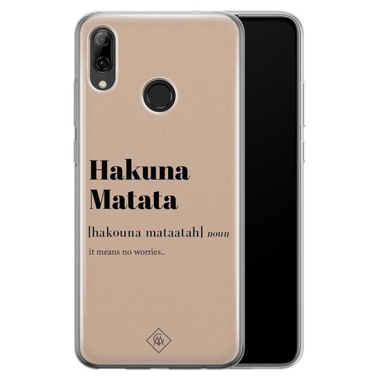 Coque en silicone pour Huawei P Smart 2019 - Hakuna Matata | bol.com