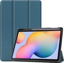 Tri-Fold Book Case - Samsung Galaxy Tab S6 Lite Hoesje - Groen