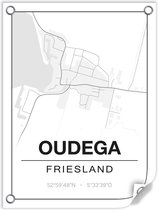 Tuinposter OUDEGA (Friesland) - 60x80cm