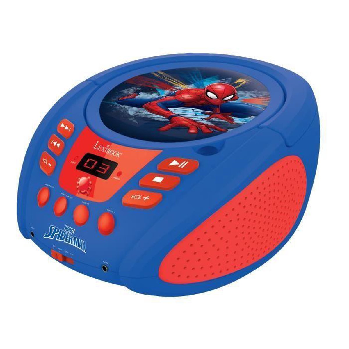 Lexibook Radio CD player Spider Man Lecteur CD portable Bleu, Rouge |  bol.com