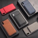 Iphone 6/6s Luxe Back Cover Bruine hoesje met extra vakjes voor pasjes