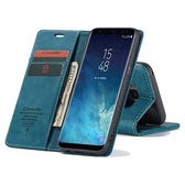 CaseMe Retro boekmodel hoesje Samsung S8 Blauw