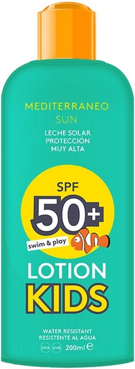 Sun Milk Kids Swim & Play Mediterraneo Sun SPF 50 - 200 ml | bol.com