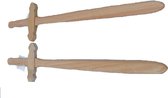 houten speelgoed zwaard 61cm lang per set van 2