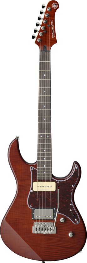 Yamaha PAC611VFM Elektrische gitaar Bruin, Grijs, Rozenhout Solide 6 snaren