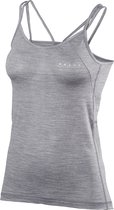 FALKE Wool Silk Dames Singlet - Grey-Heather - Maat XL