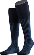 FALKE Shadow Kniehoge Sokken versterkt met motief patroon ademend lang kleurrijk hoog en warm geribbeld gestreept Katoen Blauw Heren sokken - Maat 43-44
