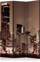 Kamerscherm - Scheidingswand - Vouwscherm - Night life in Miami [Room Dividers] 135x172 - Artgeist Vouwscherm
